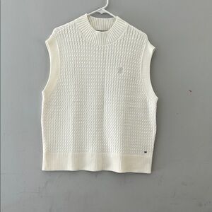 Tommy Hilfiger Cream Sleeveless Sweater Vest